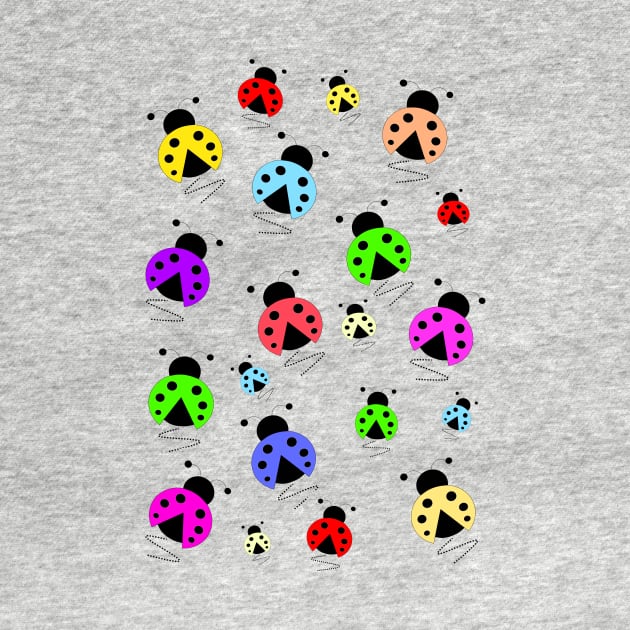 COLORFUL Ladybug Scatter by SartorisArt1